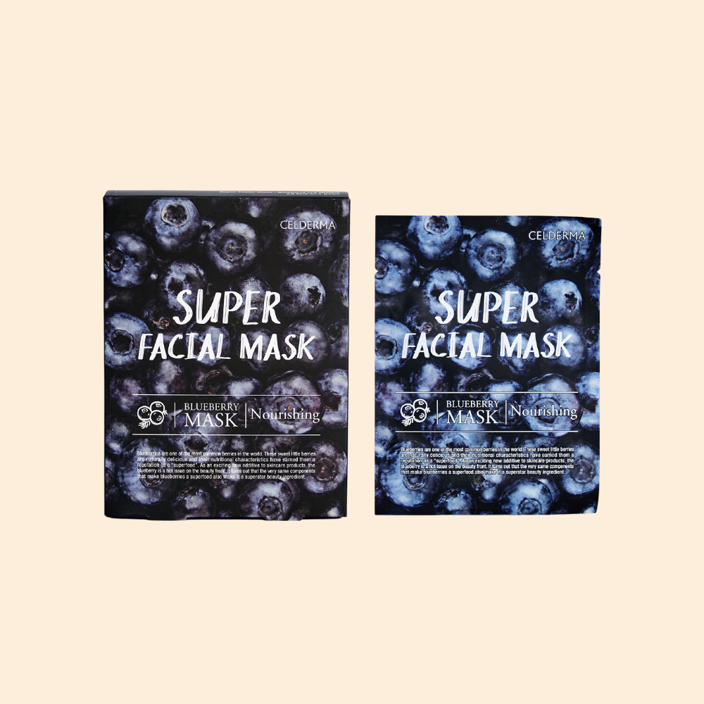Celderma Blueberry Masks 10pc