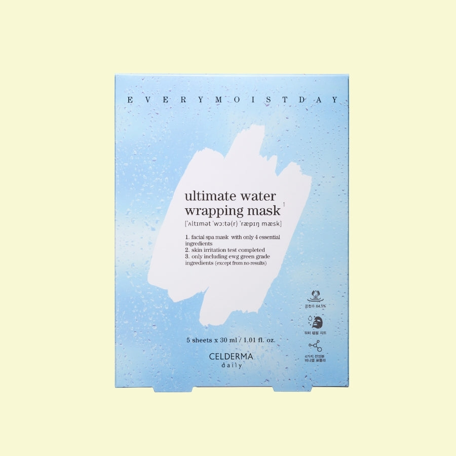 Celderma Daily Ultimate Water Wrapping Masks 5pc