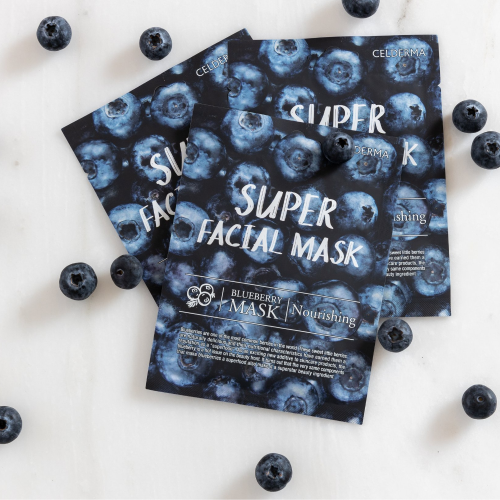 Celderma Blueberry Masks 10pc