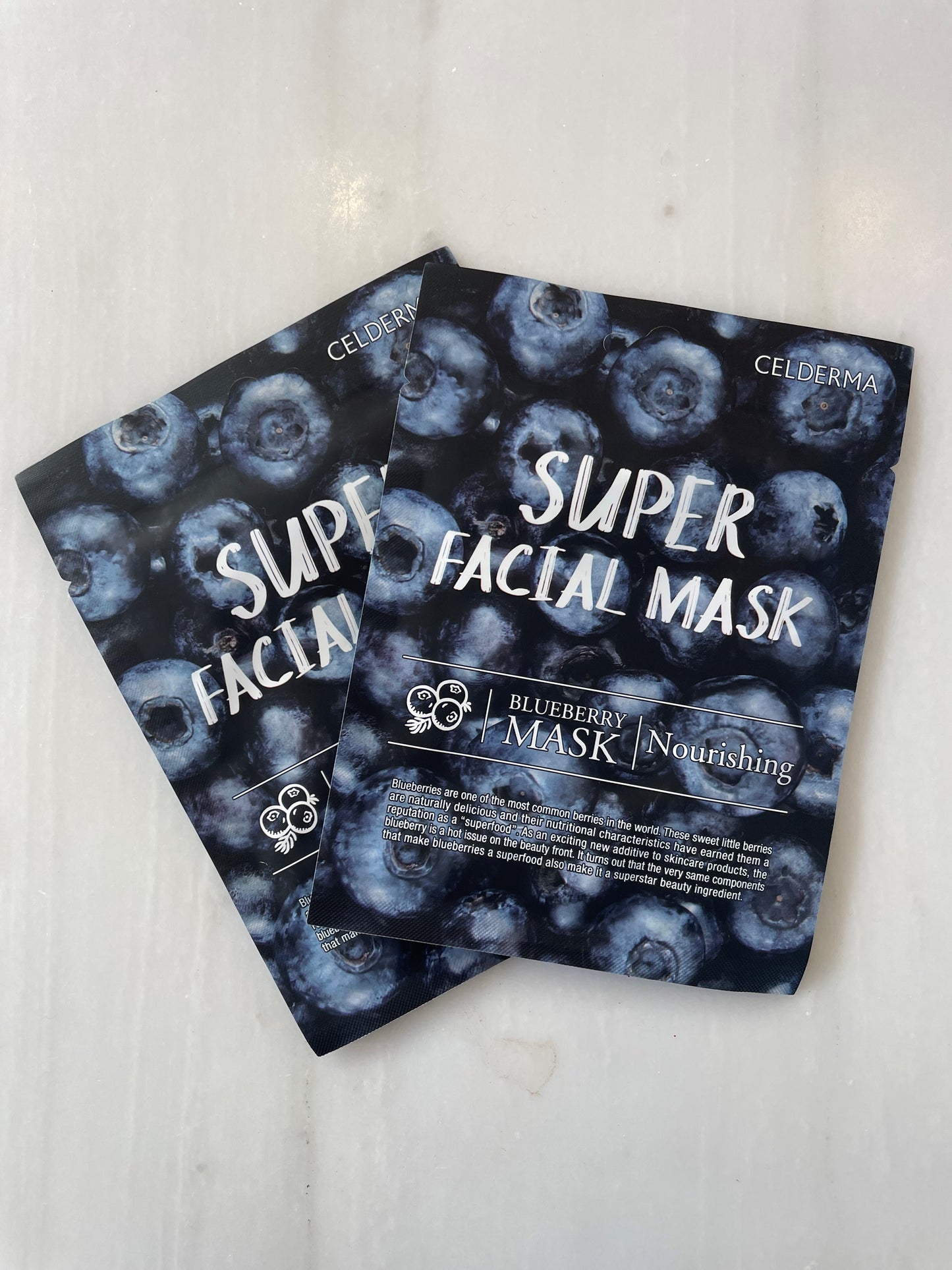 Celderma Blueberry Masks 2 Sheets