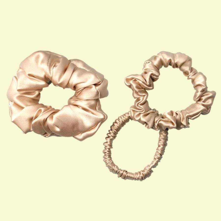 Maestro Pure Silk Scrunchies $45