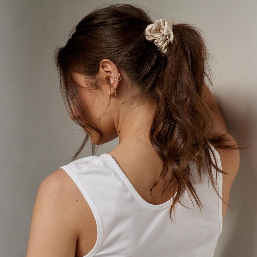 Maestro Pure Silk Scrunchies $45